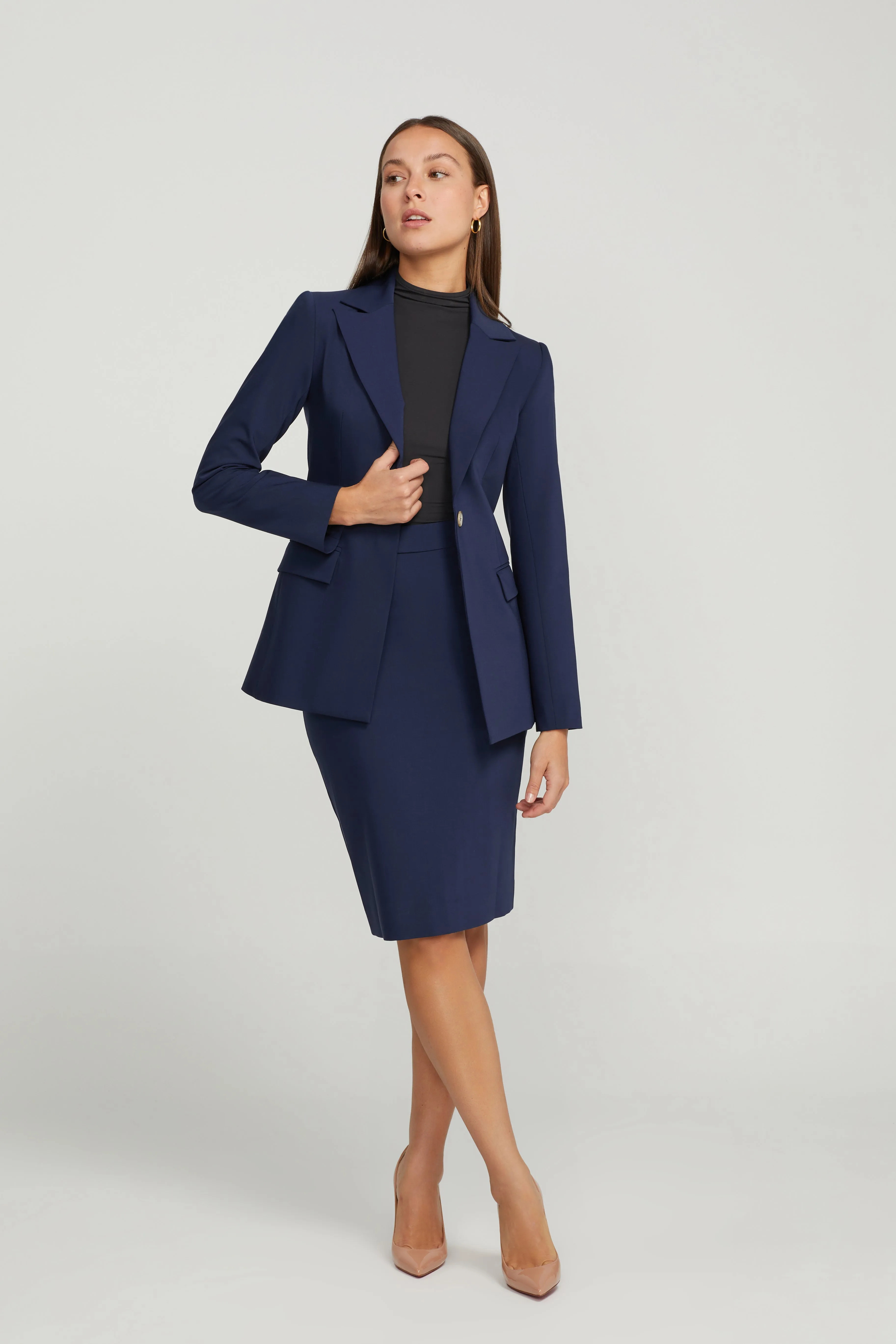 PENCIL SKIRT SET NAVY
