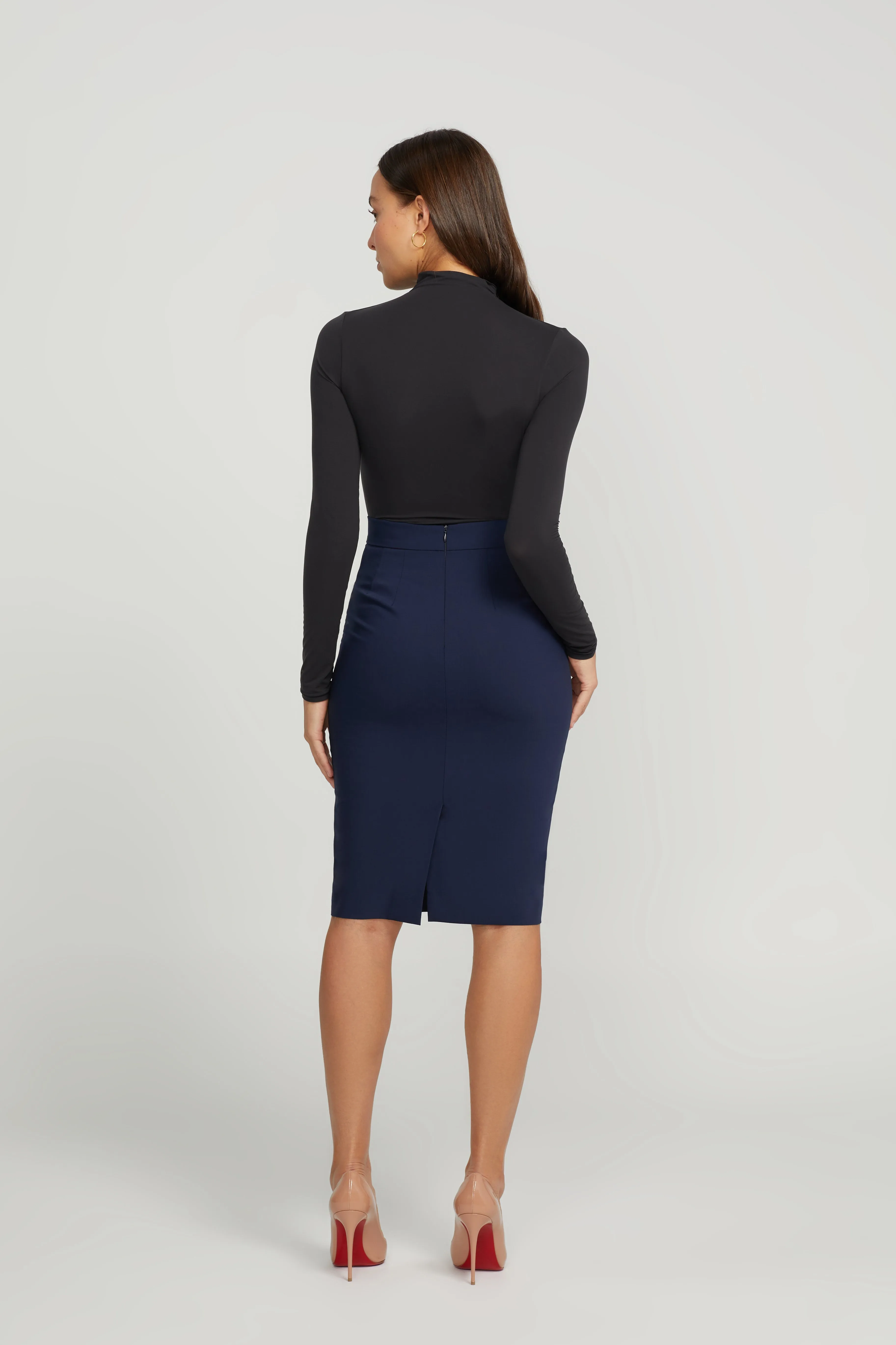 PENCIL SKIRT SET NAVY