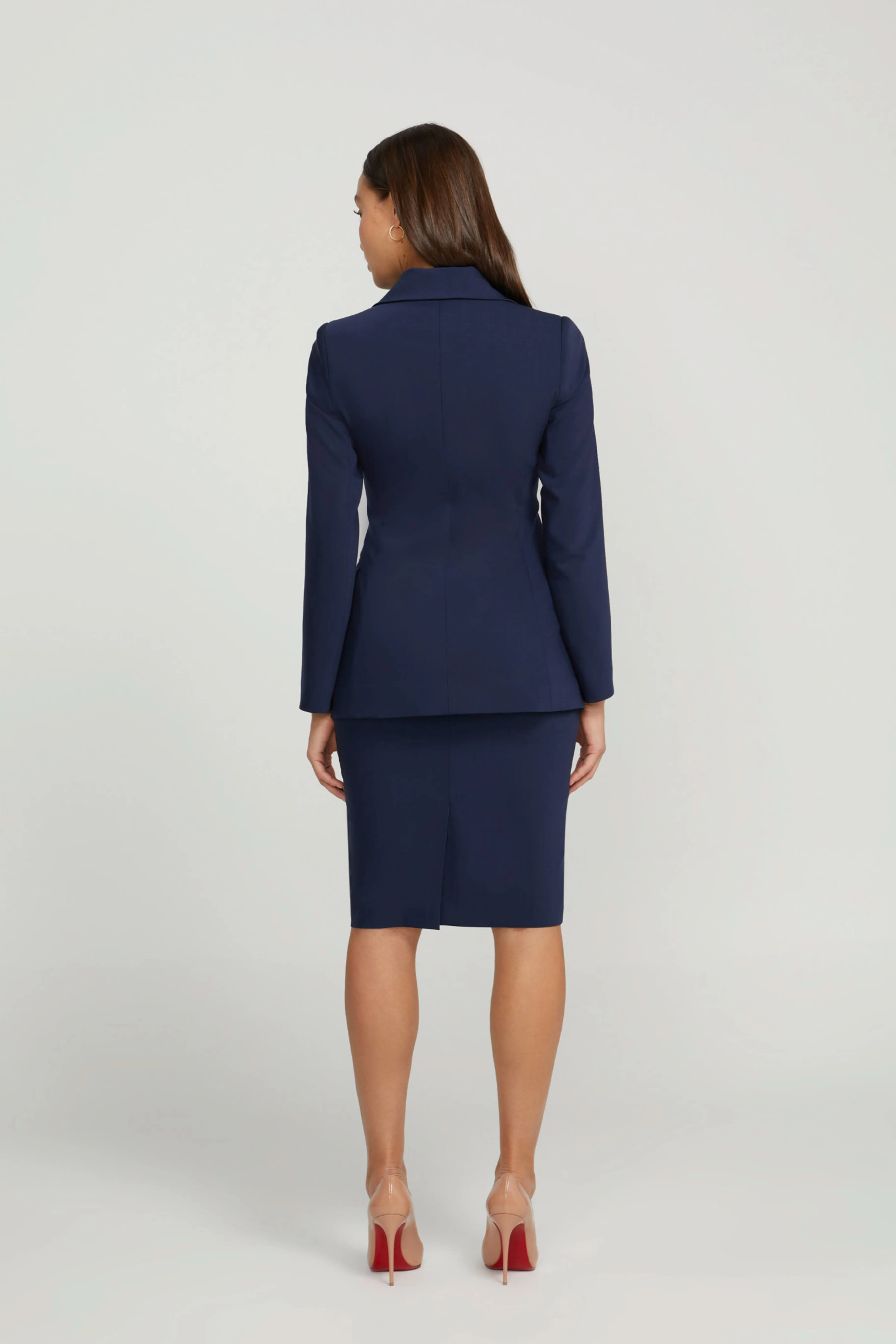PENCIL SKIRT SET NAVY