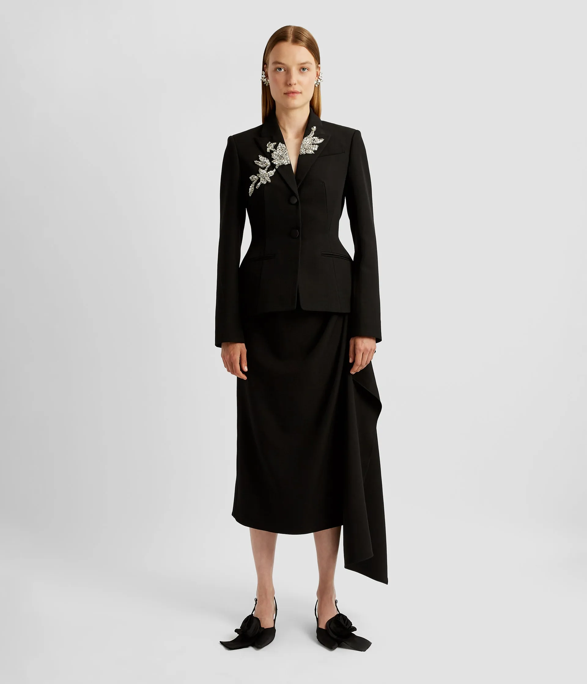 Pencil Skirt With Drape Detail