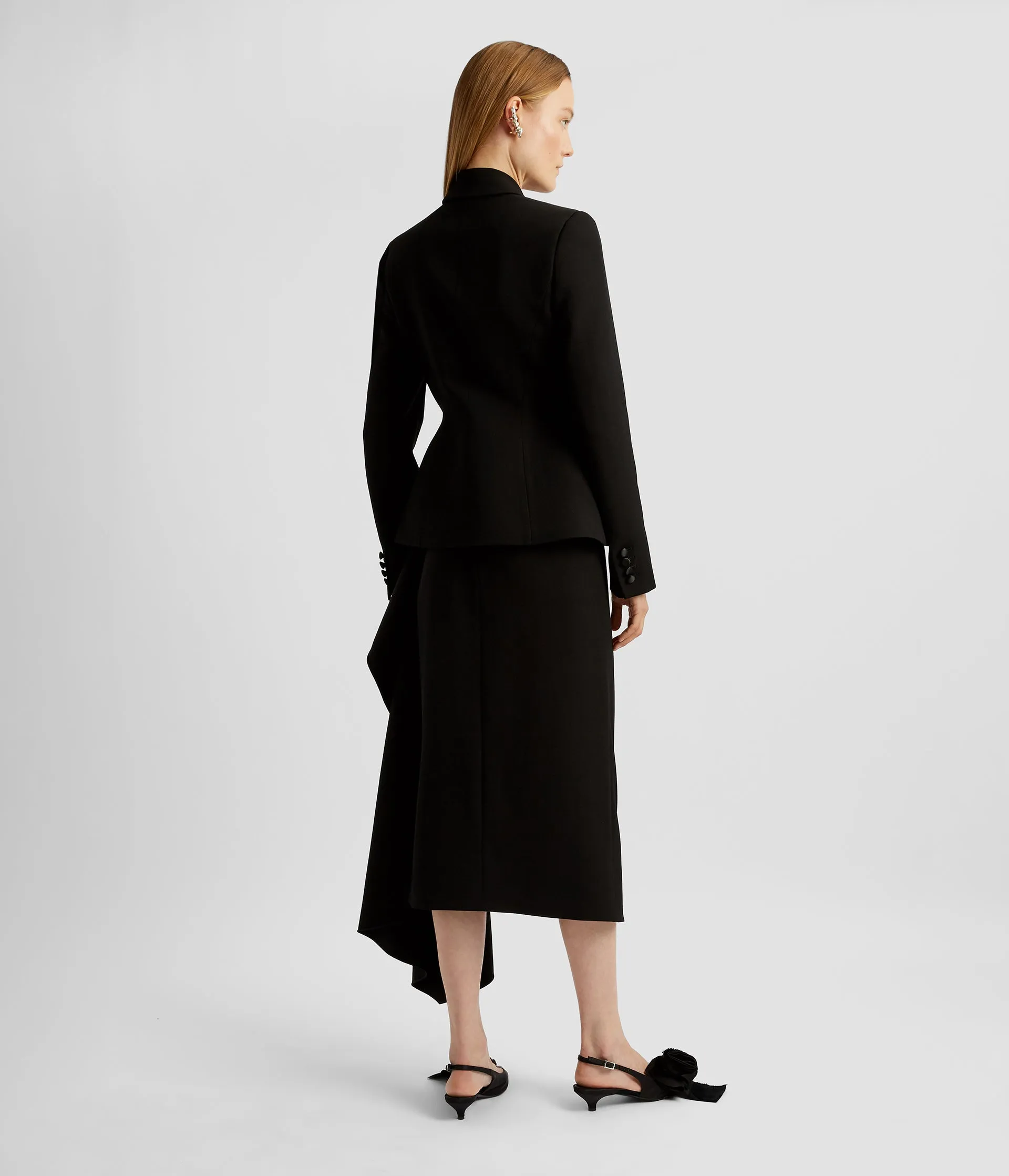 Pencil Skirt With Drape Detail
