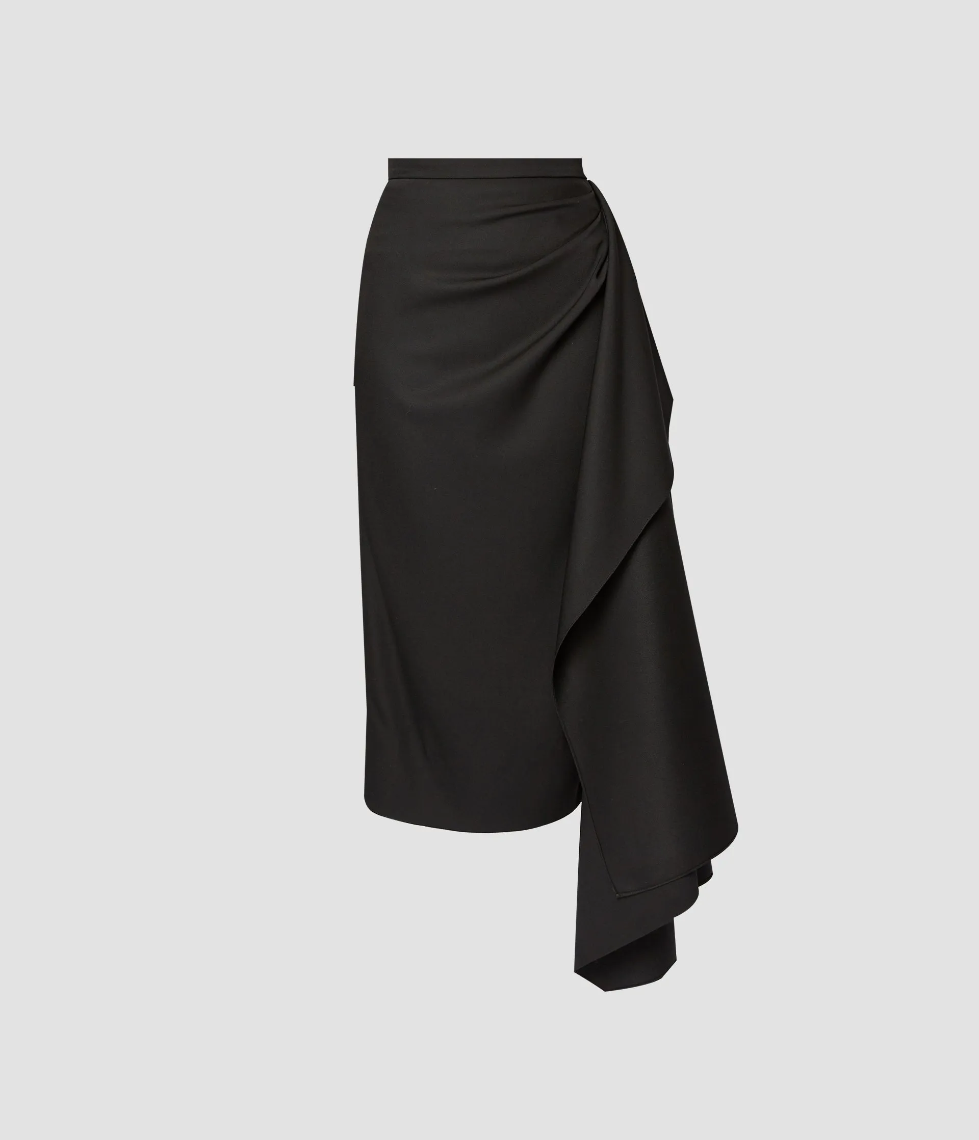 Pencil Skirt With Drape Detail