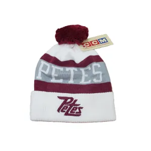 Petes CCM Pom cuff knit toque