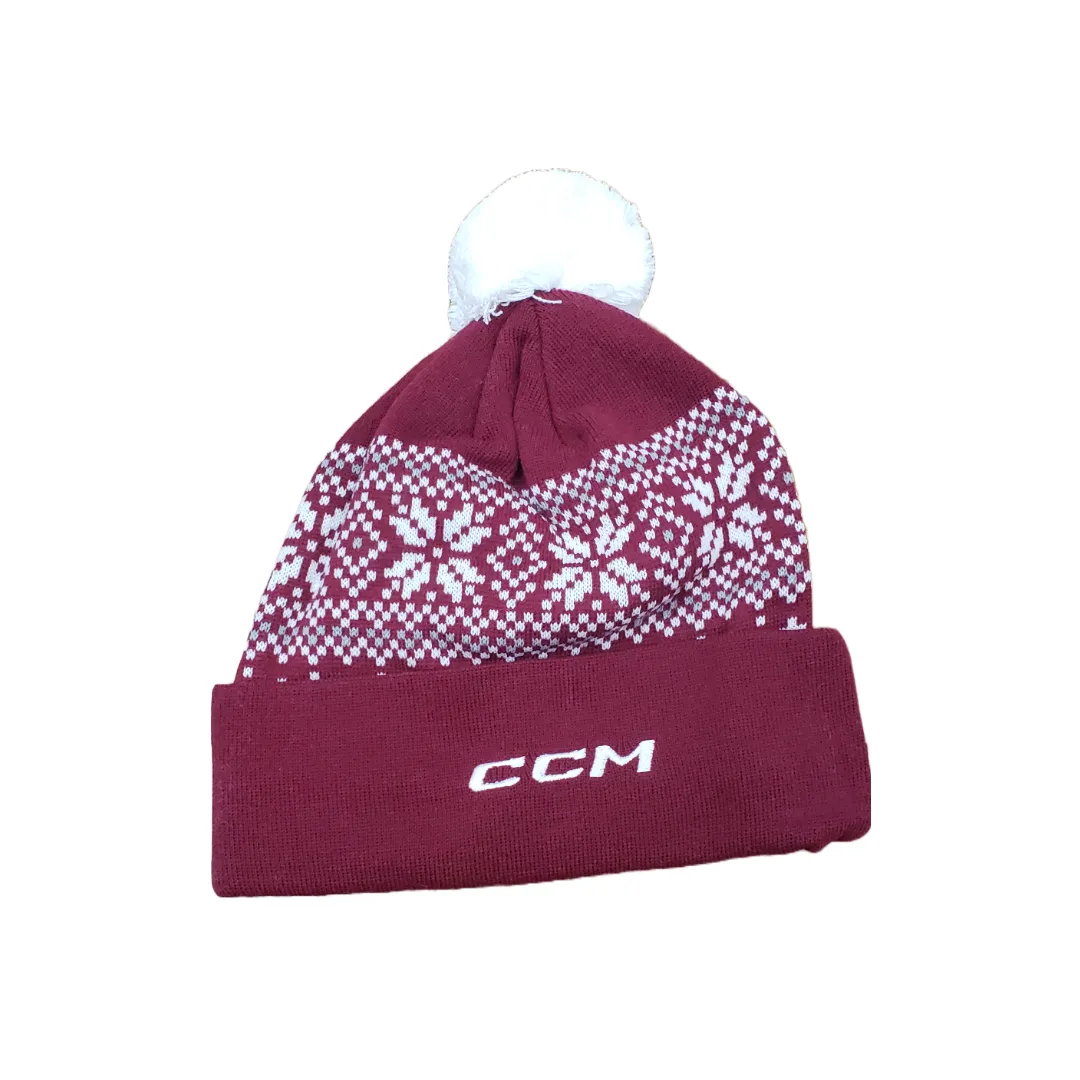Petes CCM Pom cuff knit toque