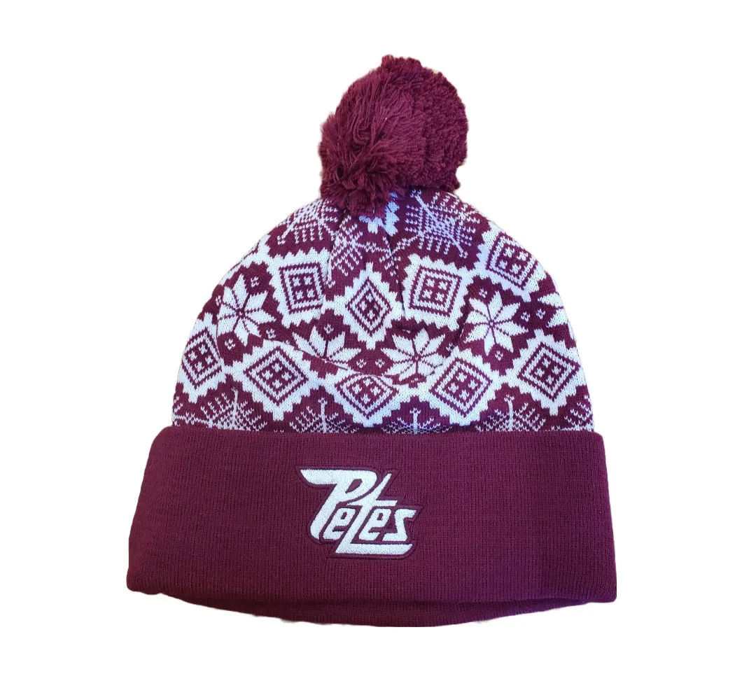 Petes CCM Pom cuff knit toque