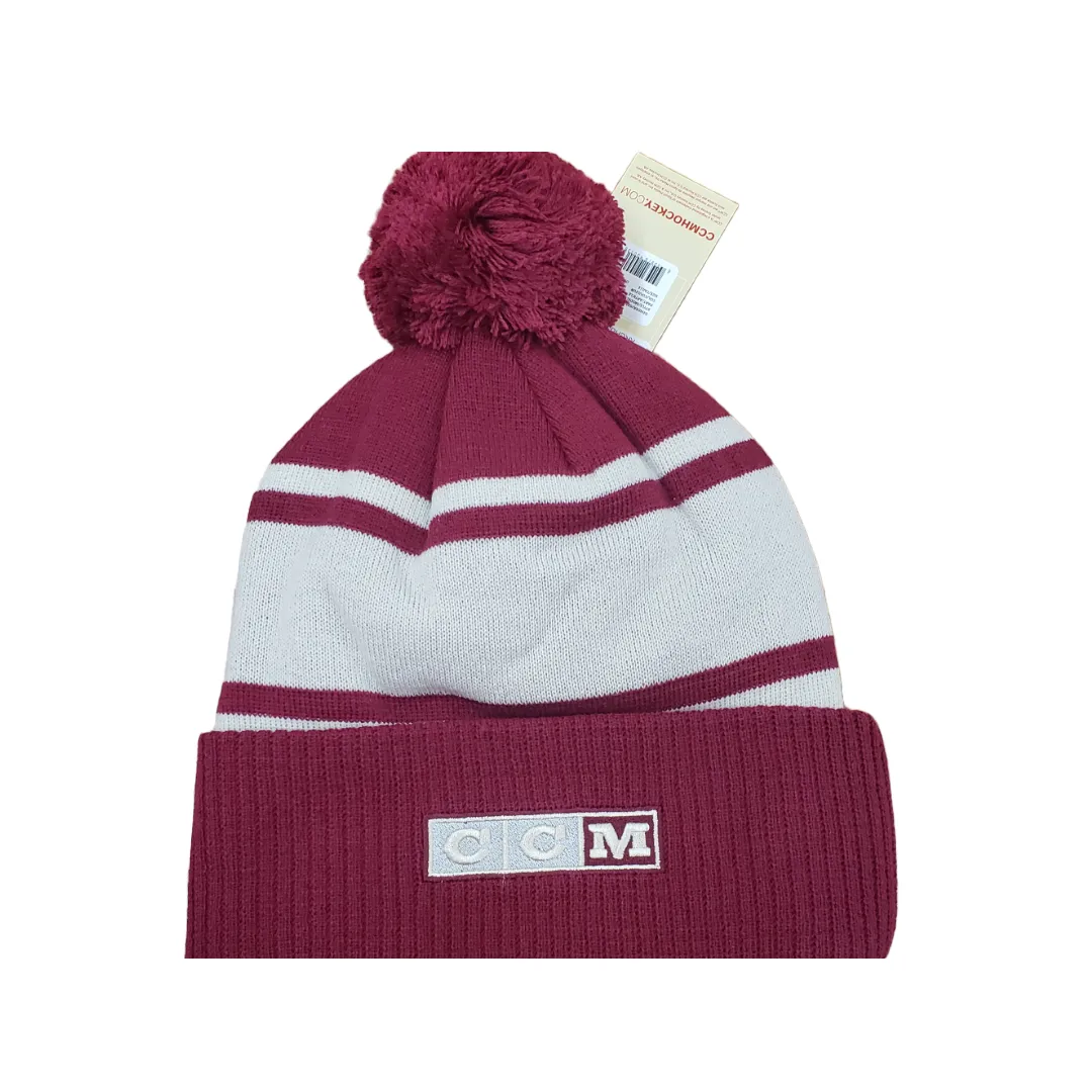 Petes CCM Pom cuff knit toque