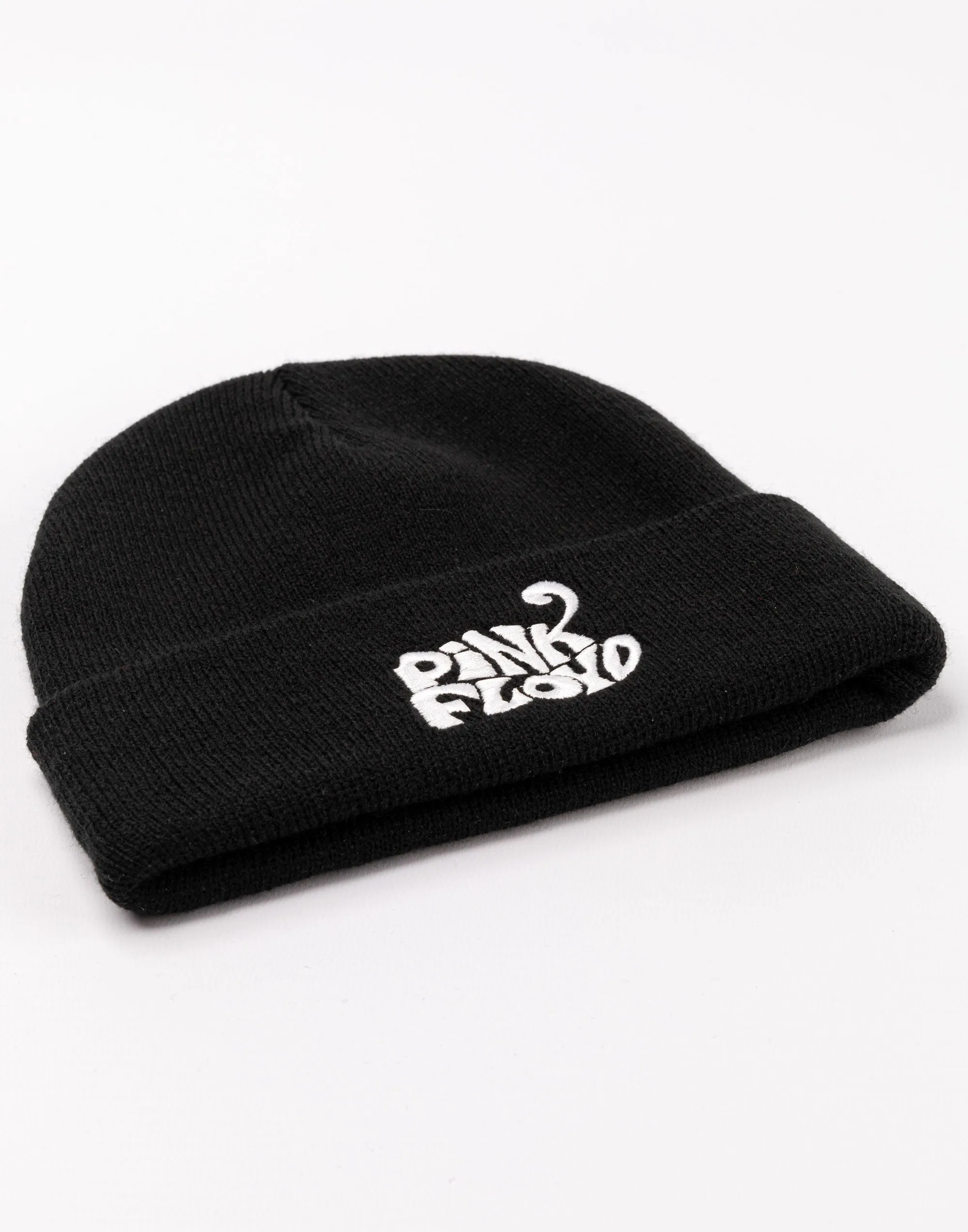 Pink Floyd Woven Badge Band Beanie Black