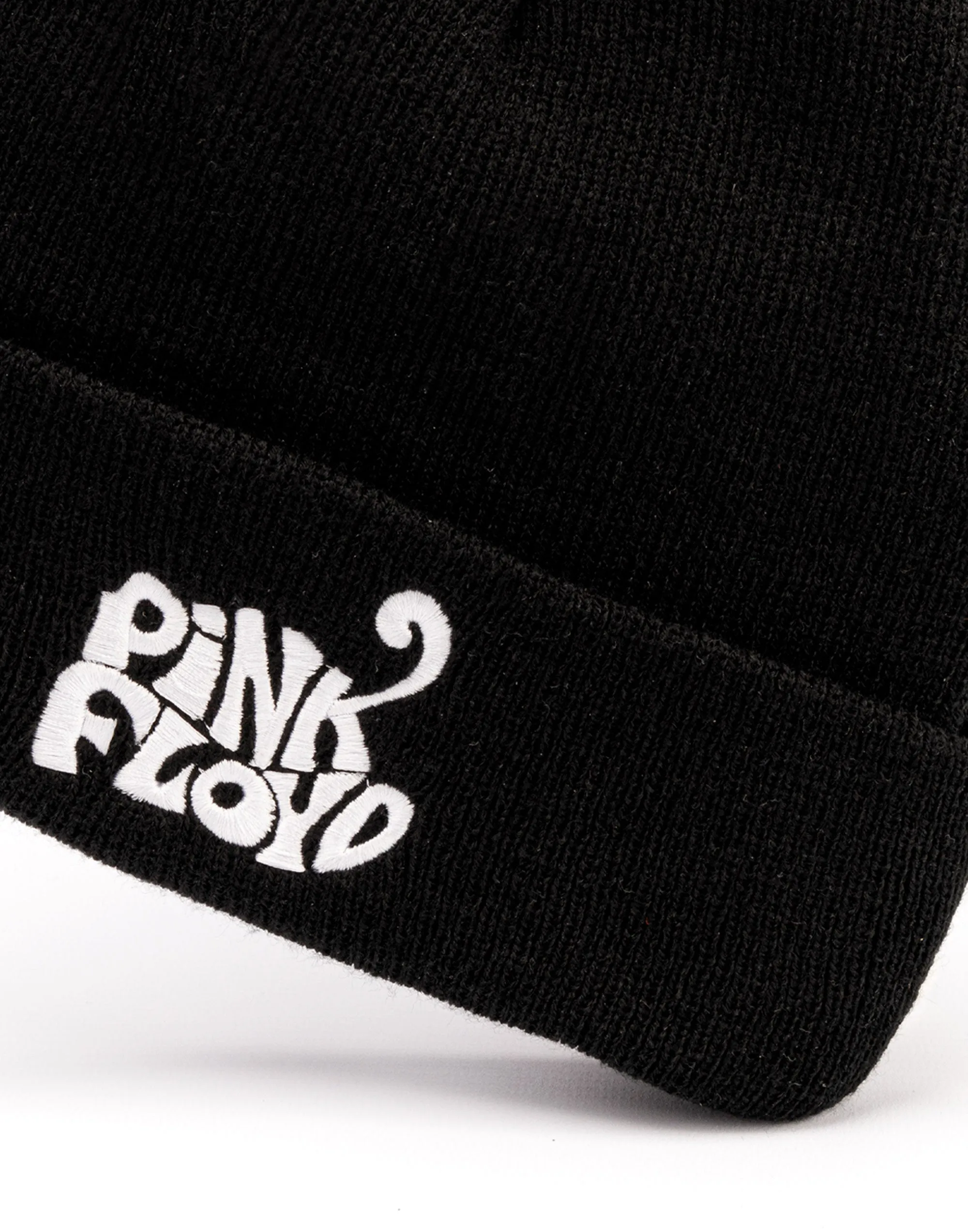 Pink Floyd Woven Badge Band Beanie Black