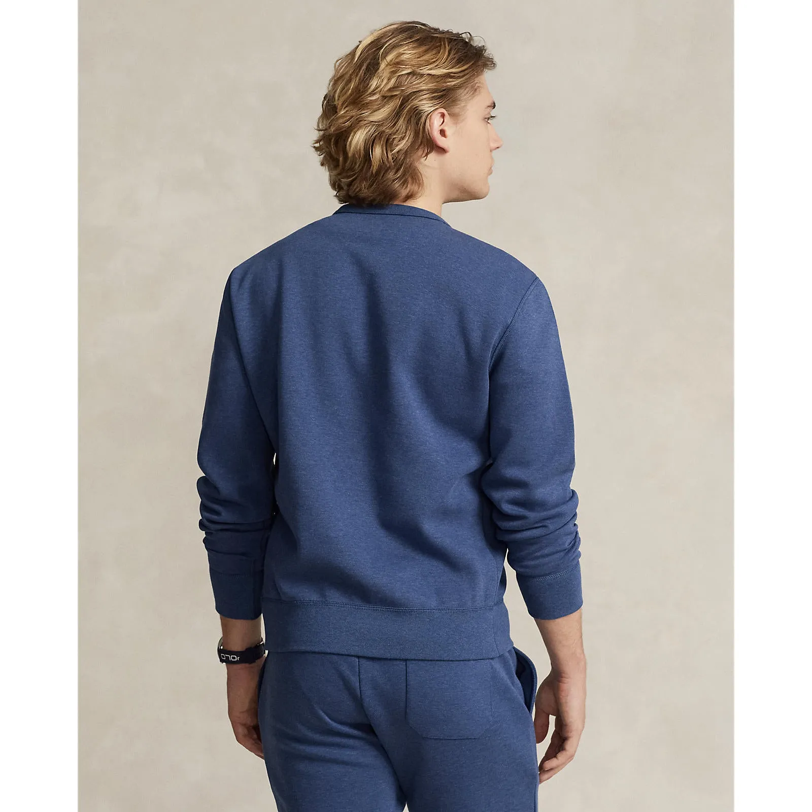 Polo Ralph Lauren - Double-Knit Crew Neck Sweatshirt - Blue Heather