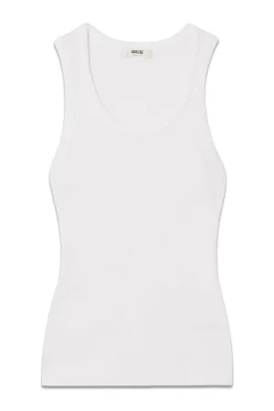 Poppy Ribbed Stretch Organic Cotton And Lyocell-blend Jersey Tank