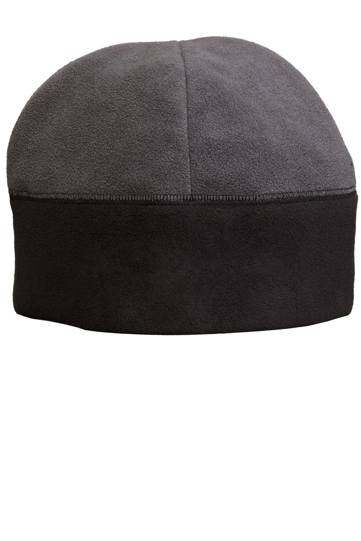 Port Authority Fleece Branded Beanies, Charcoal/Black