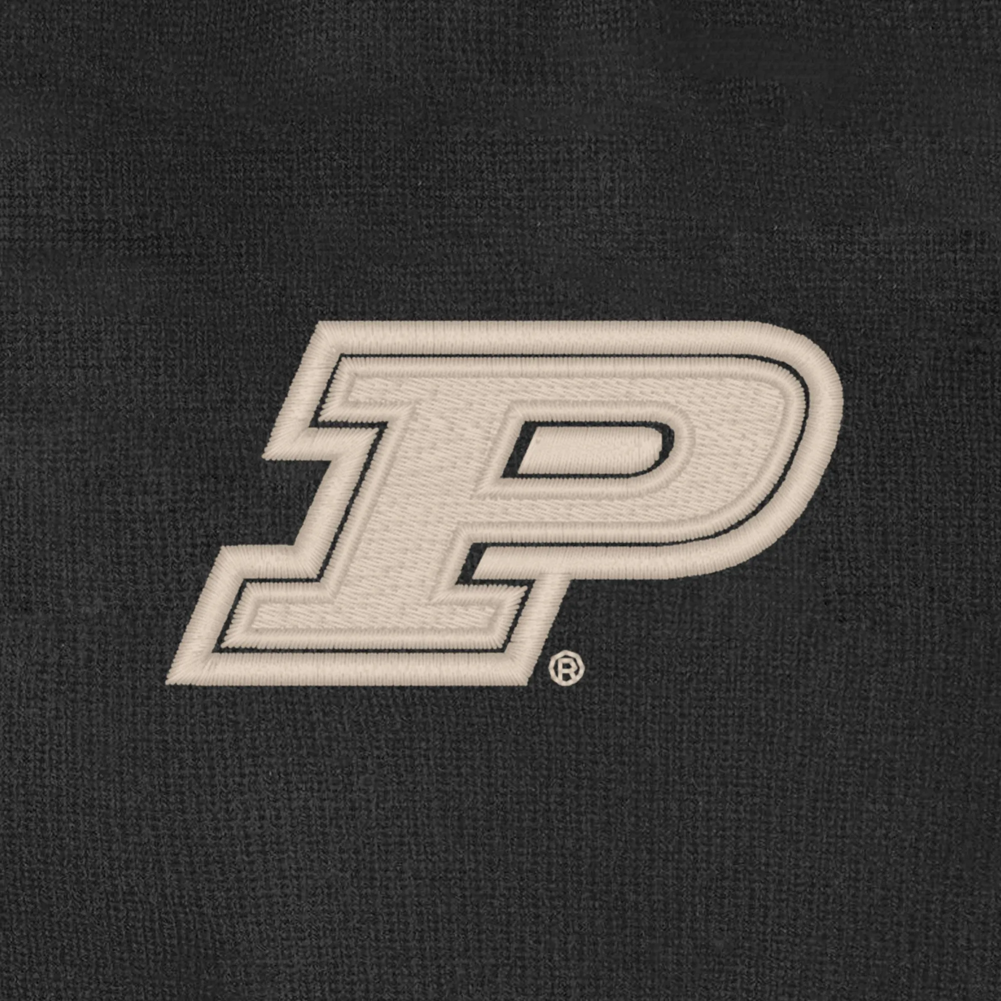 Purdue Striped Beanie - Black/Iron Grey