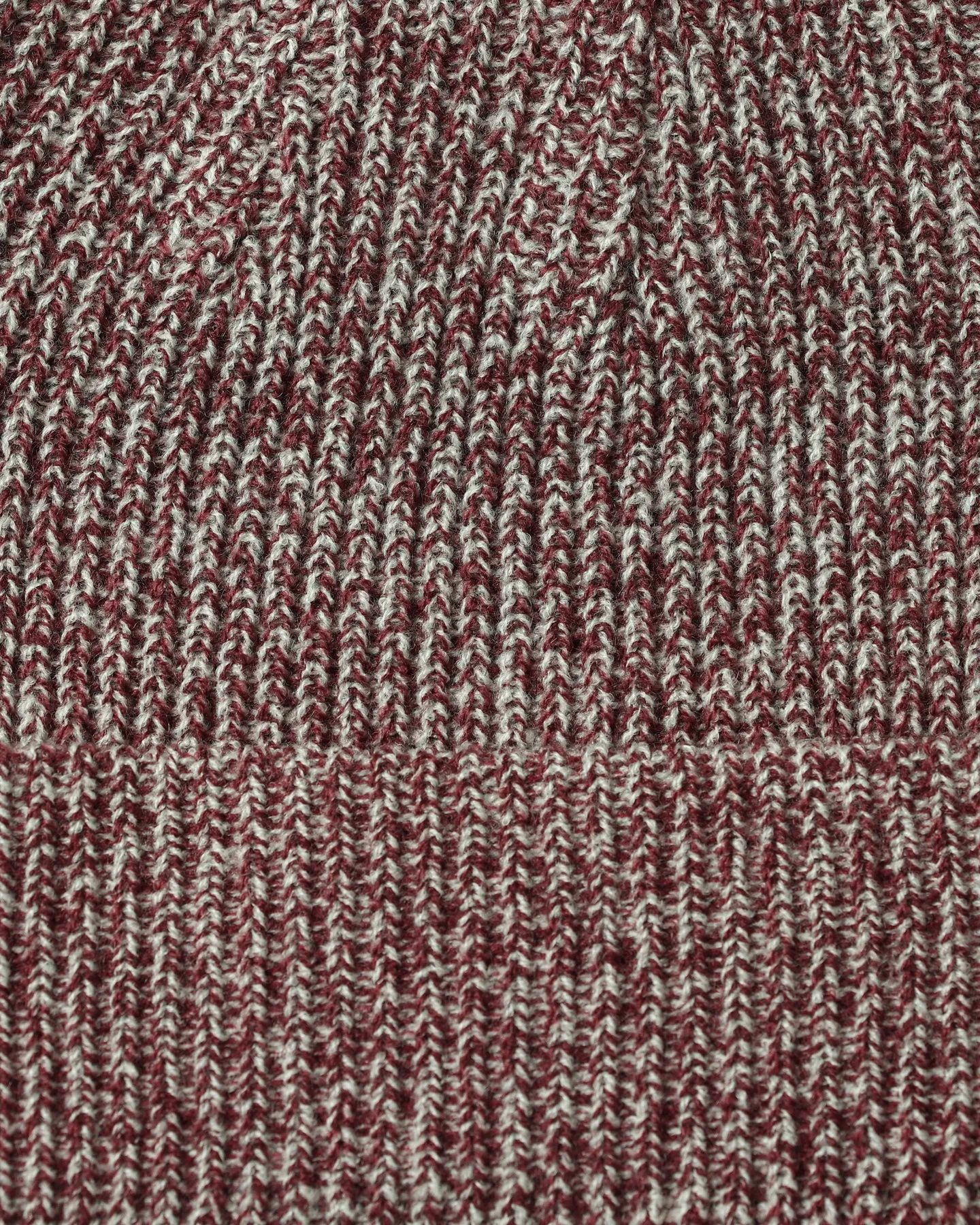 PYRA Alpine Rolled Badge Beanie Burgundy