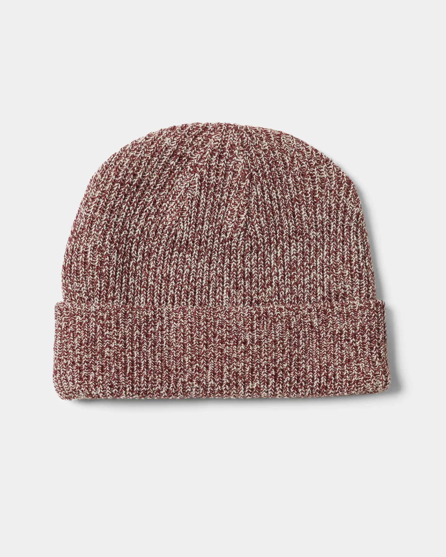 PYRA Alpine Rolled Badge Beanie Burgundy