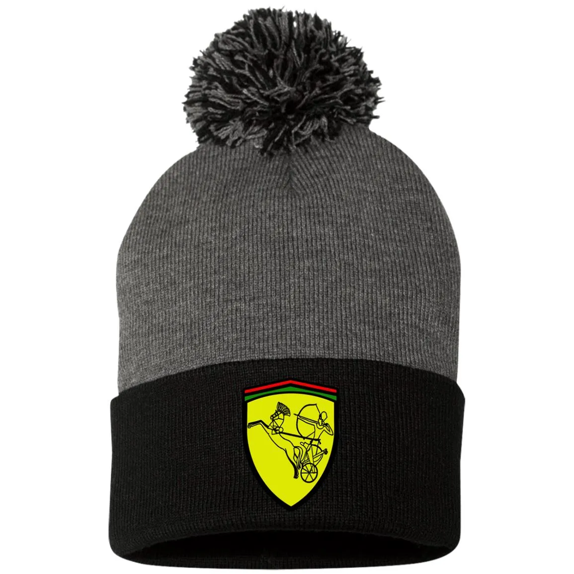 Ramses II Victory EMB Pom Pom Knit Cap