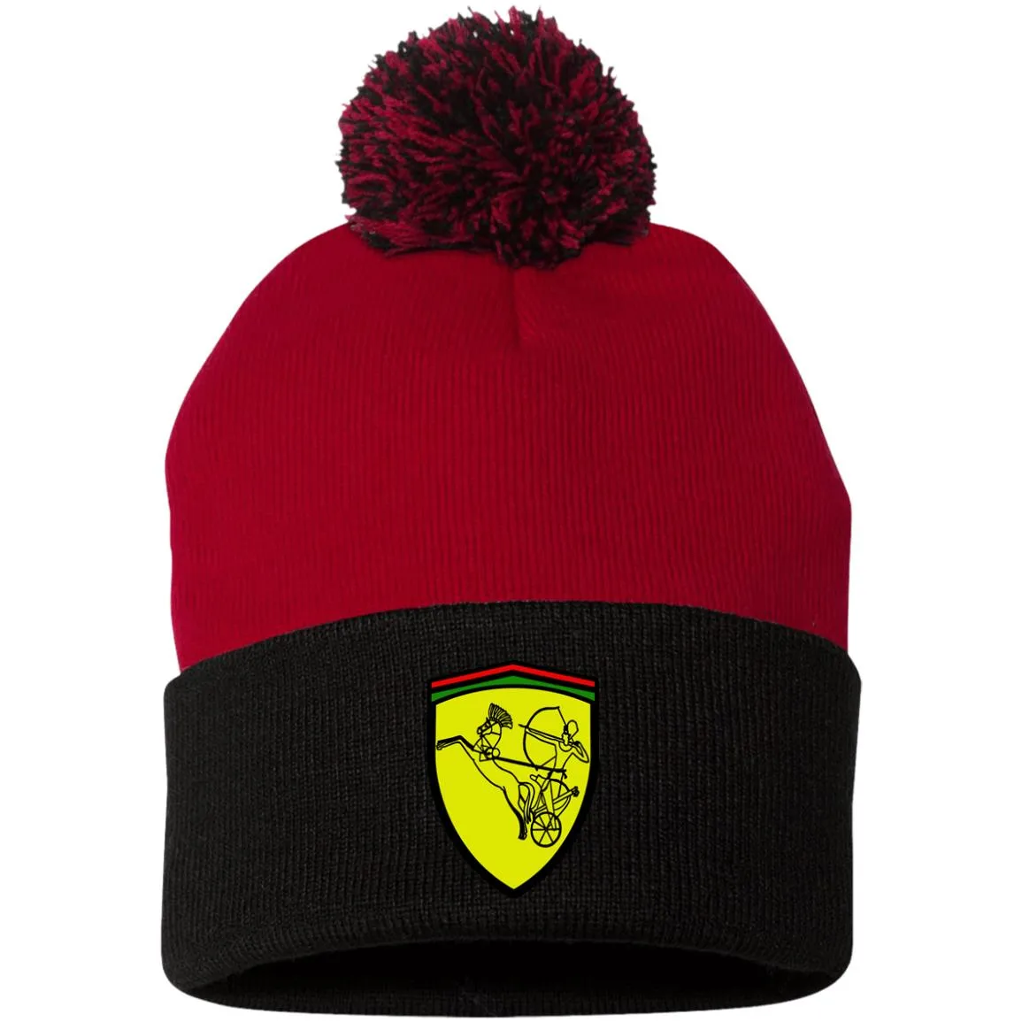 Ramses II Victory EMB Pom Pom Knit Cap