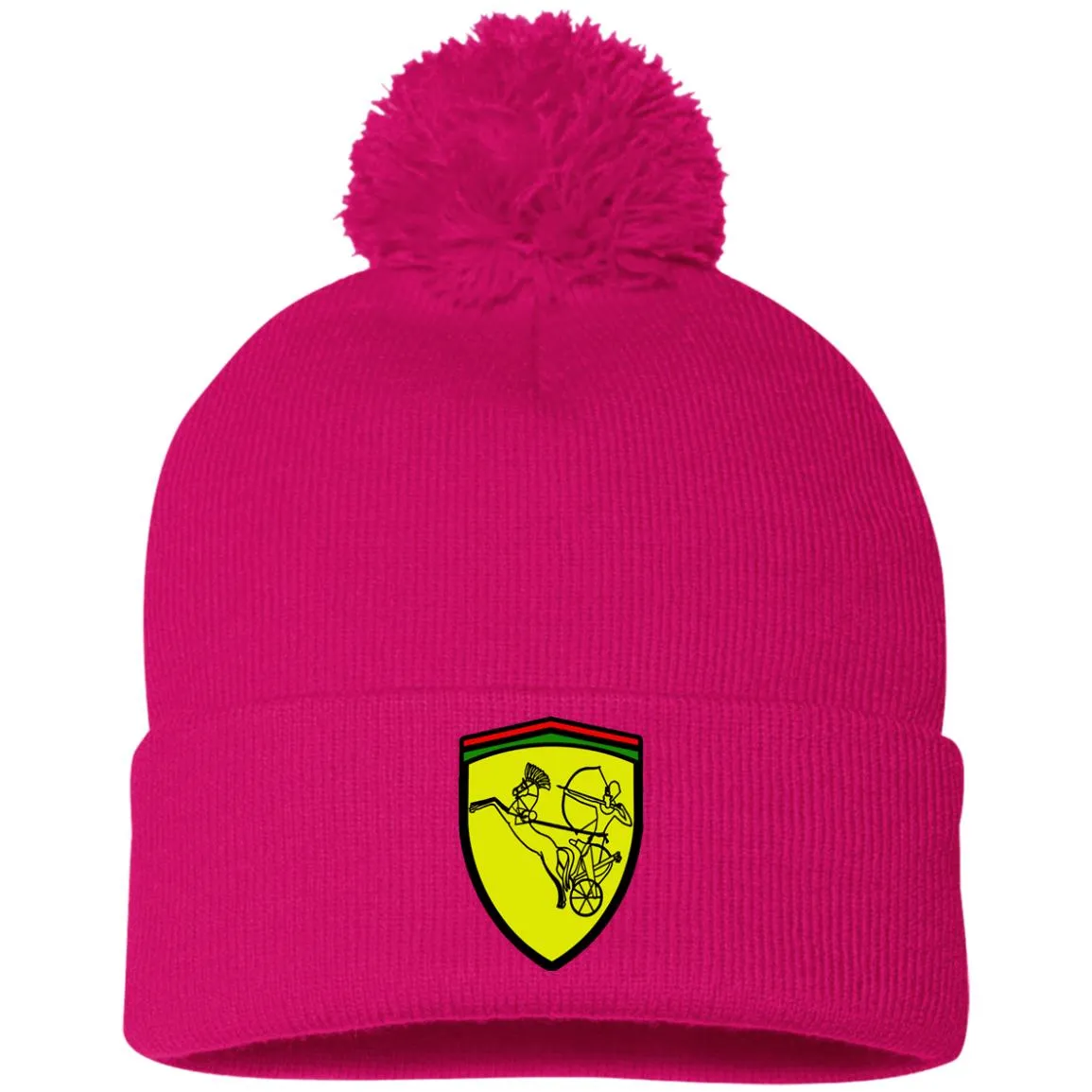 Ramses II Victory EMB Pom Pom Knit Cap