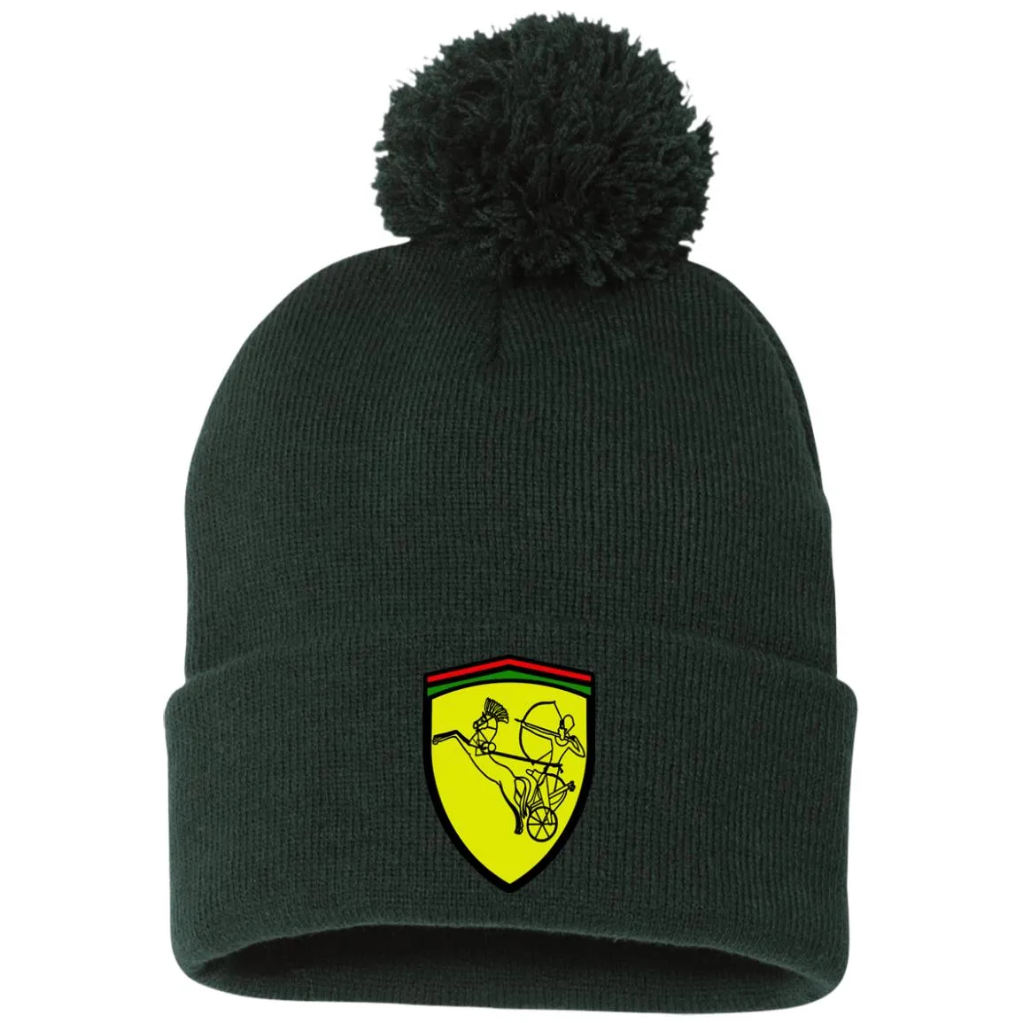 Ramses II Victory EMB Pom Pom Knit Cap