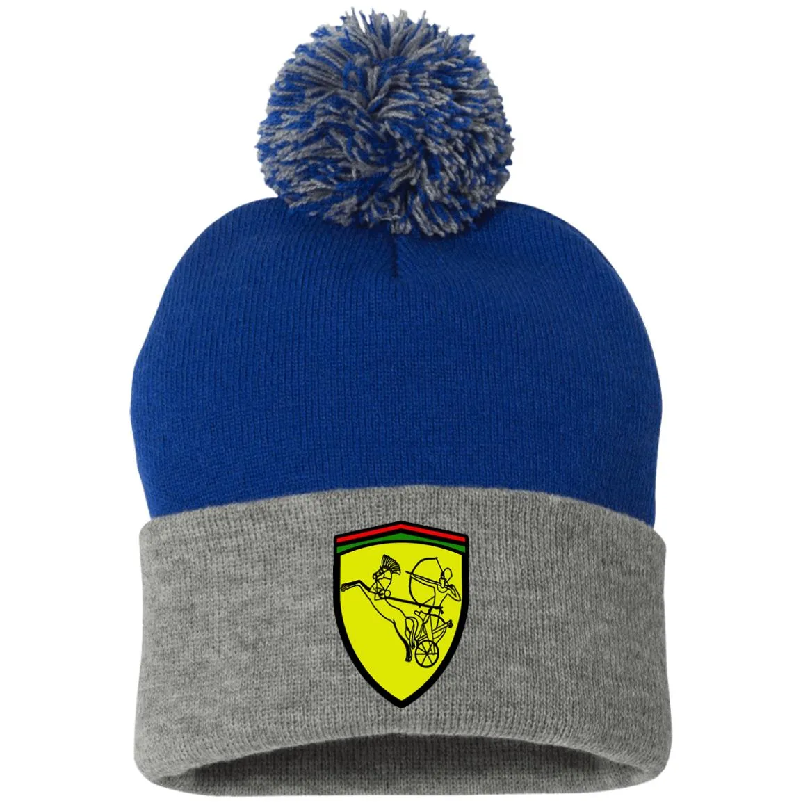 Ramses II Victory EMB Pom Pom Knit Cap