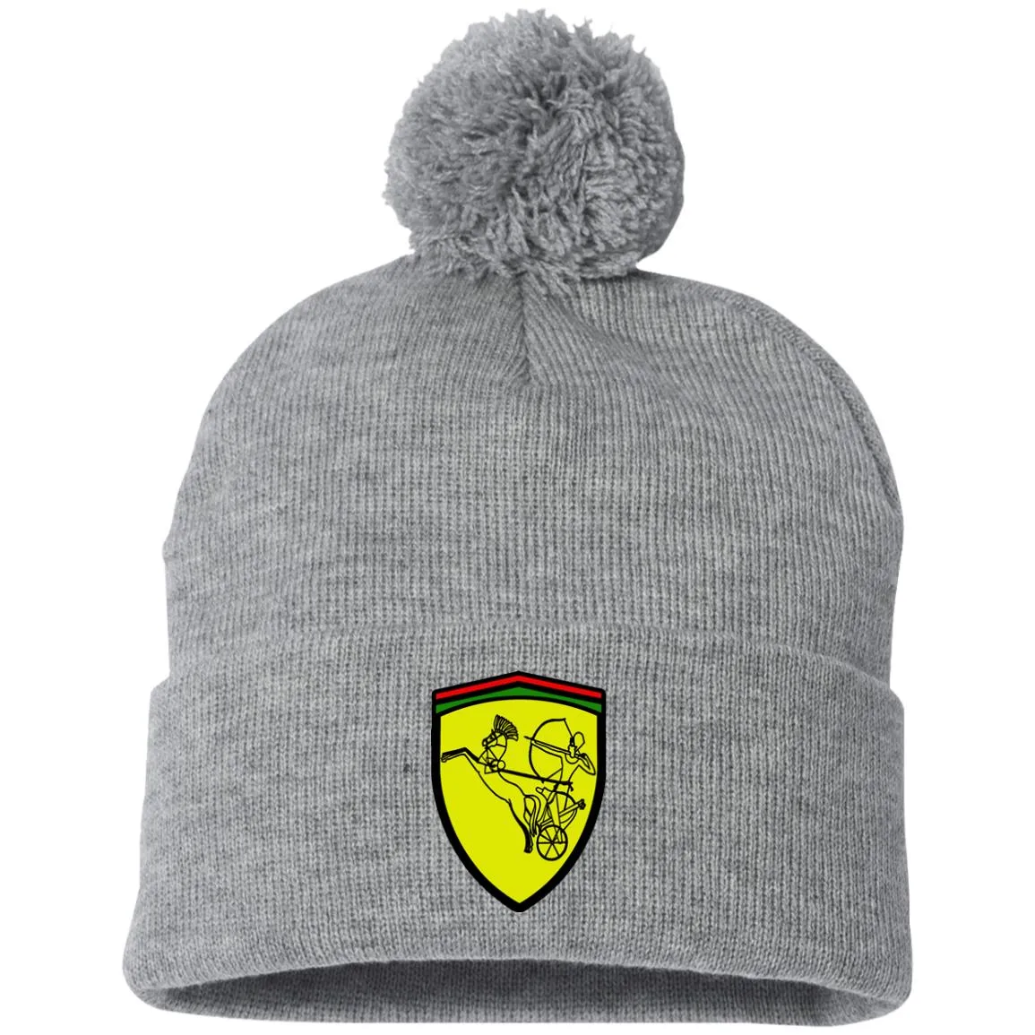 Ramses II Victory EMB Pom Pom Knit Cap