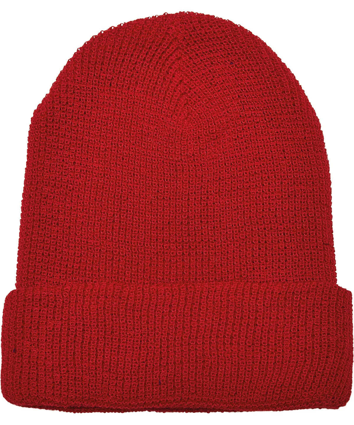Recycled yarn waffle knit beanie (1505RY) | Black