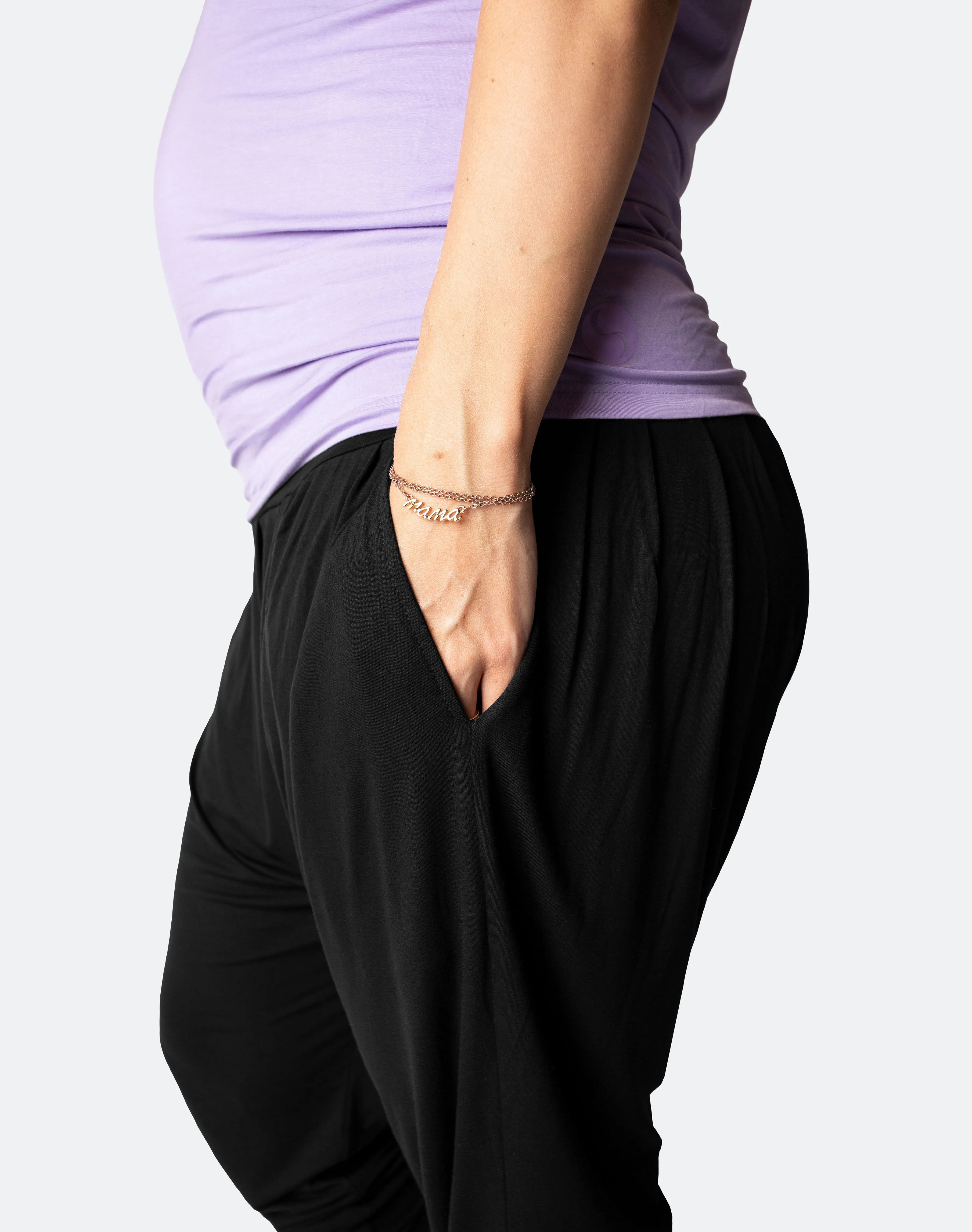Relove ** Maternity Harem Pants - Cosy Me Black