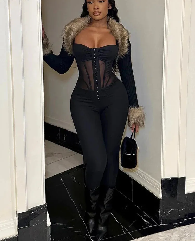 Renee Mesh Jumpsuit