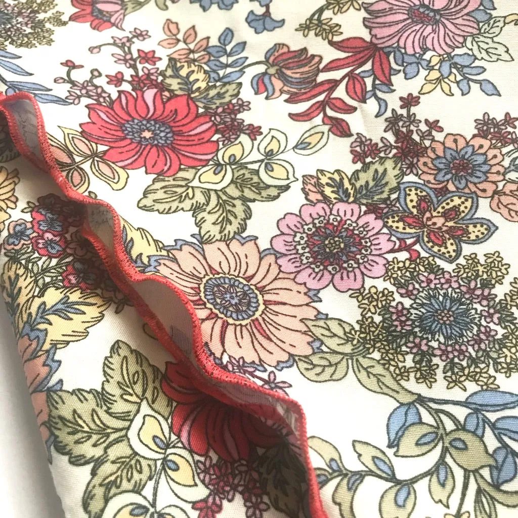 Retro Floral Pretty Cotton Headscarf Bandana