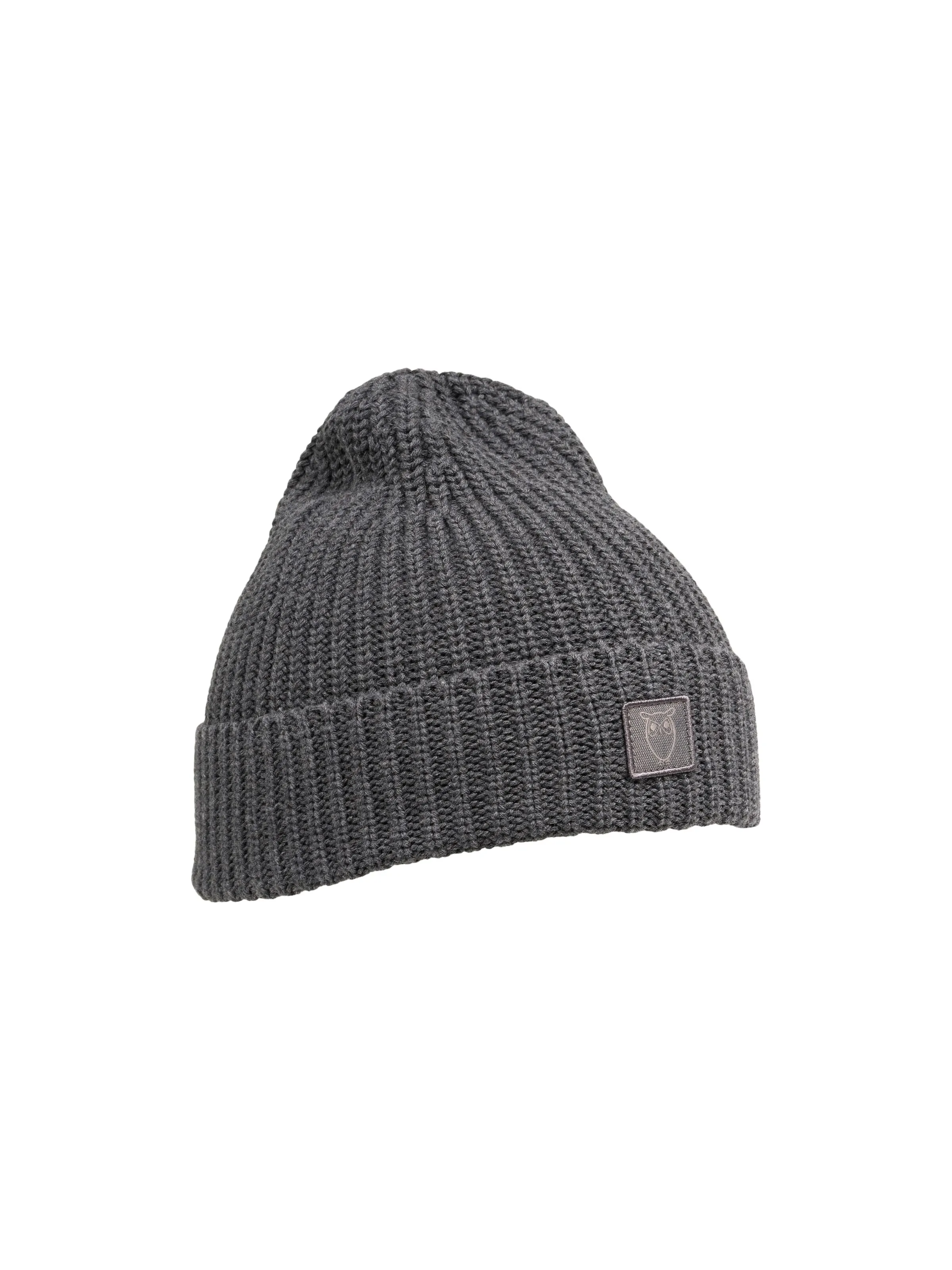 Rib Beaniea Dark Grey Knowledge Cotton Apparel