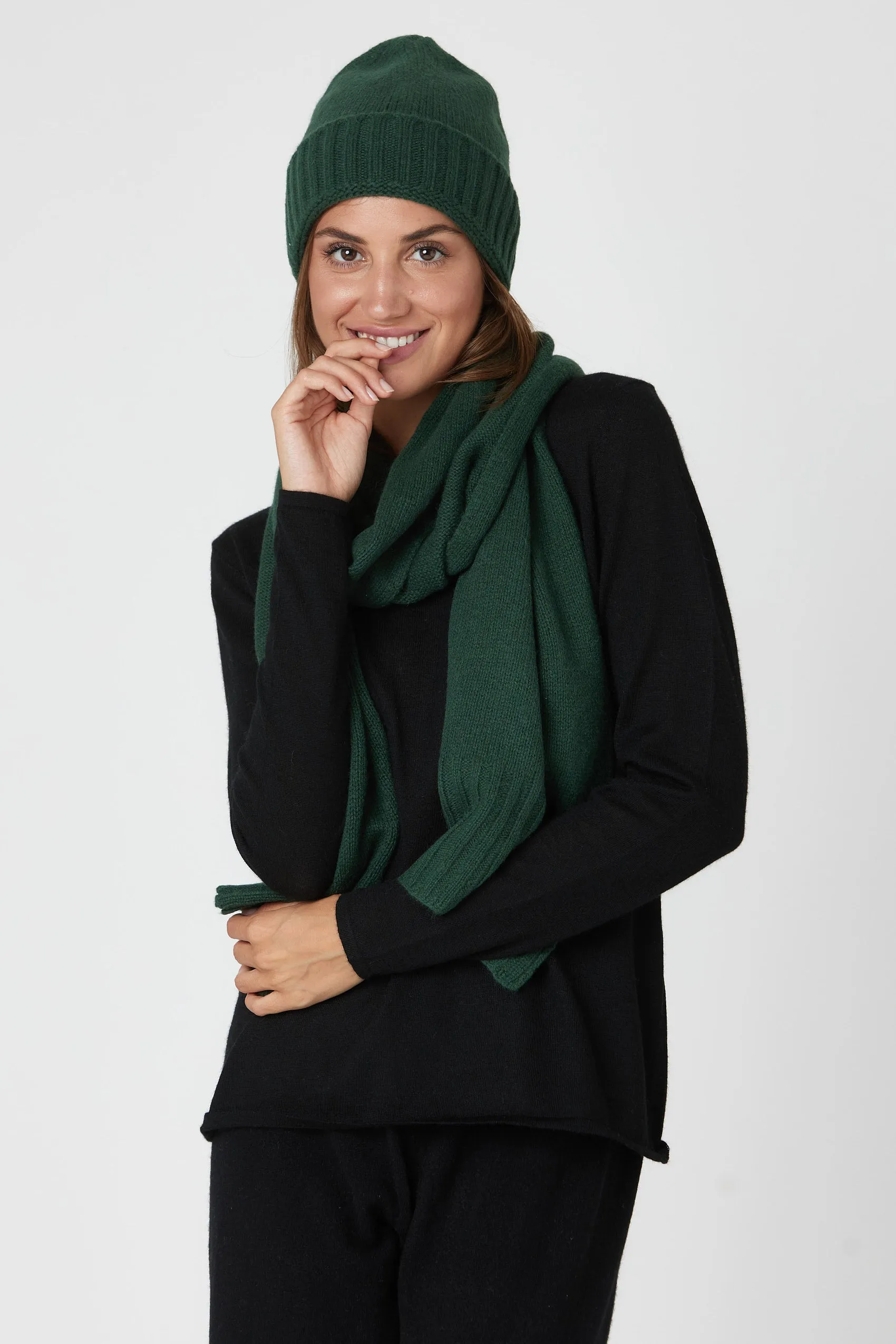 Ribbed Cashmere Scarf