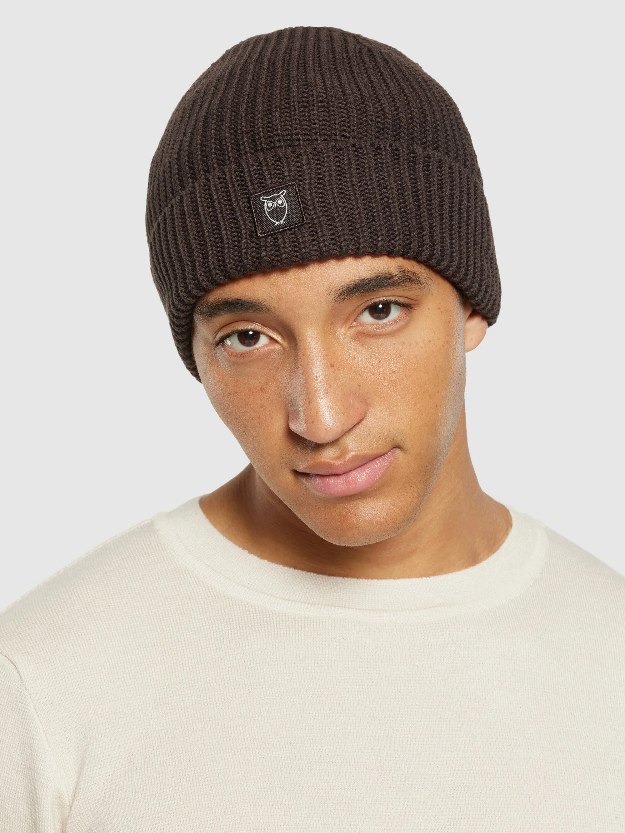 Ribbing hat - Chocolate Plum