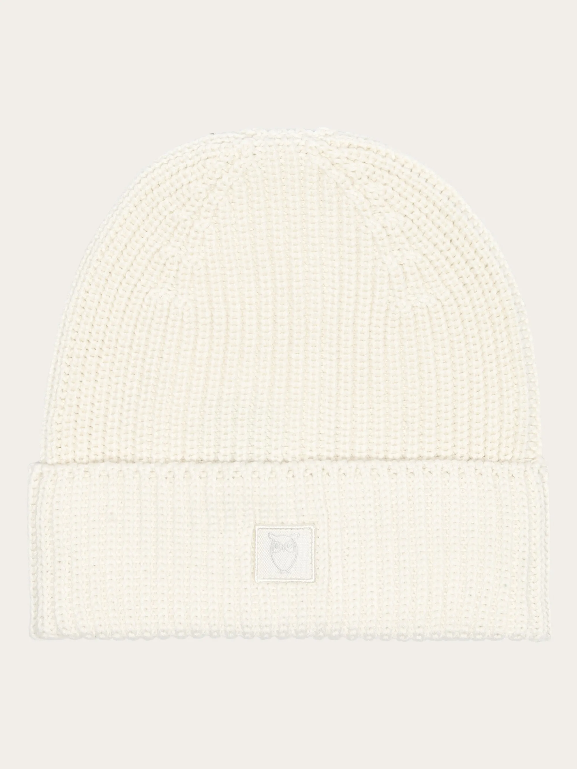 Ribbing hat - Egret