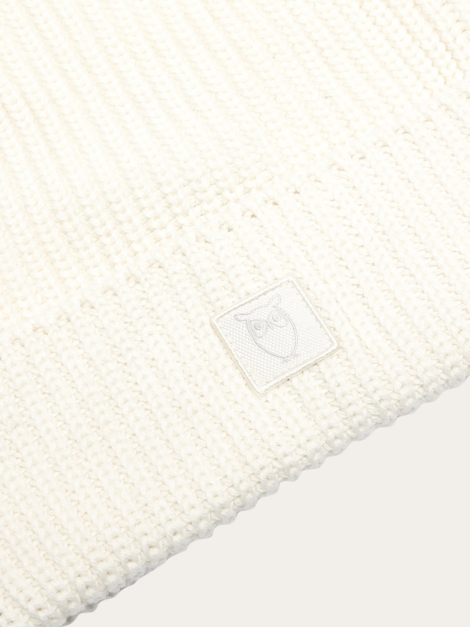 Ribbing hat - Egret