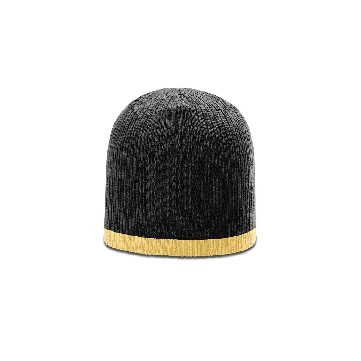 Richardson Black/Sand Rib Knit Beanie