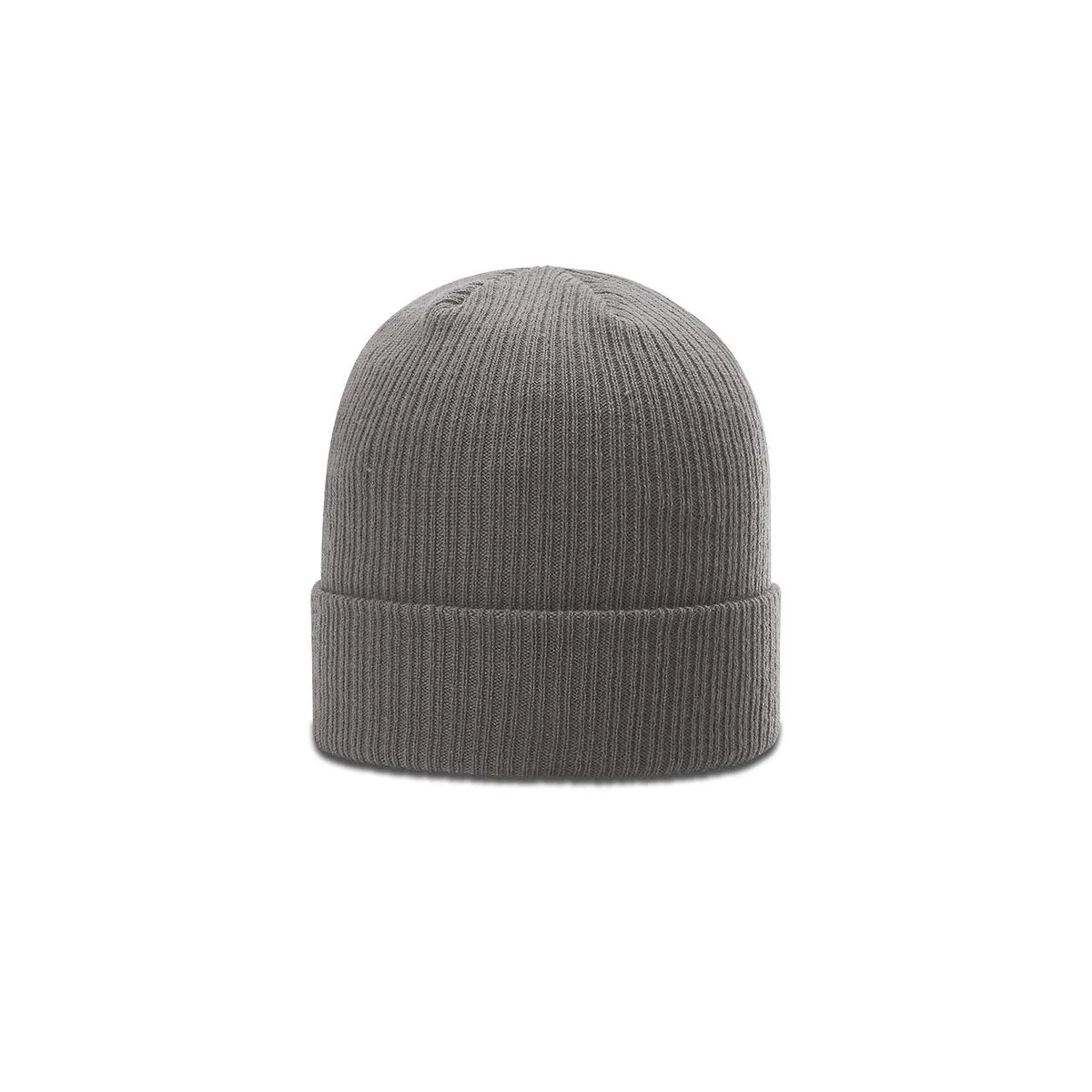 Richardson Charcoal Rib Knit Beanie with Cuff