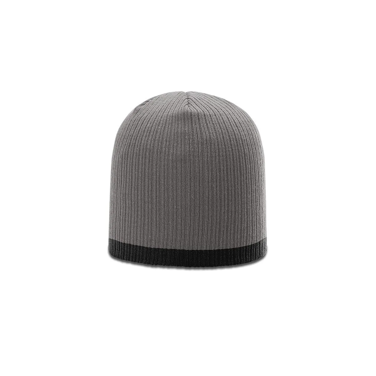 Richardson Charcoal/Black Rib Knit Beanie