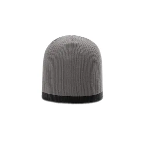 Richardson Charcoal/Black Rib Knit Beanie