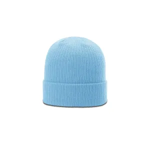 Richardson Columbia Blue Rib Knit Beanie with Cuff