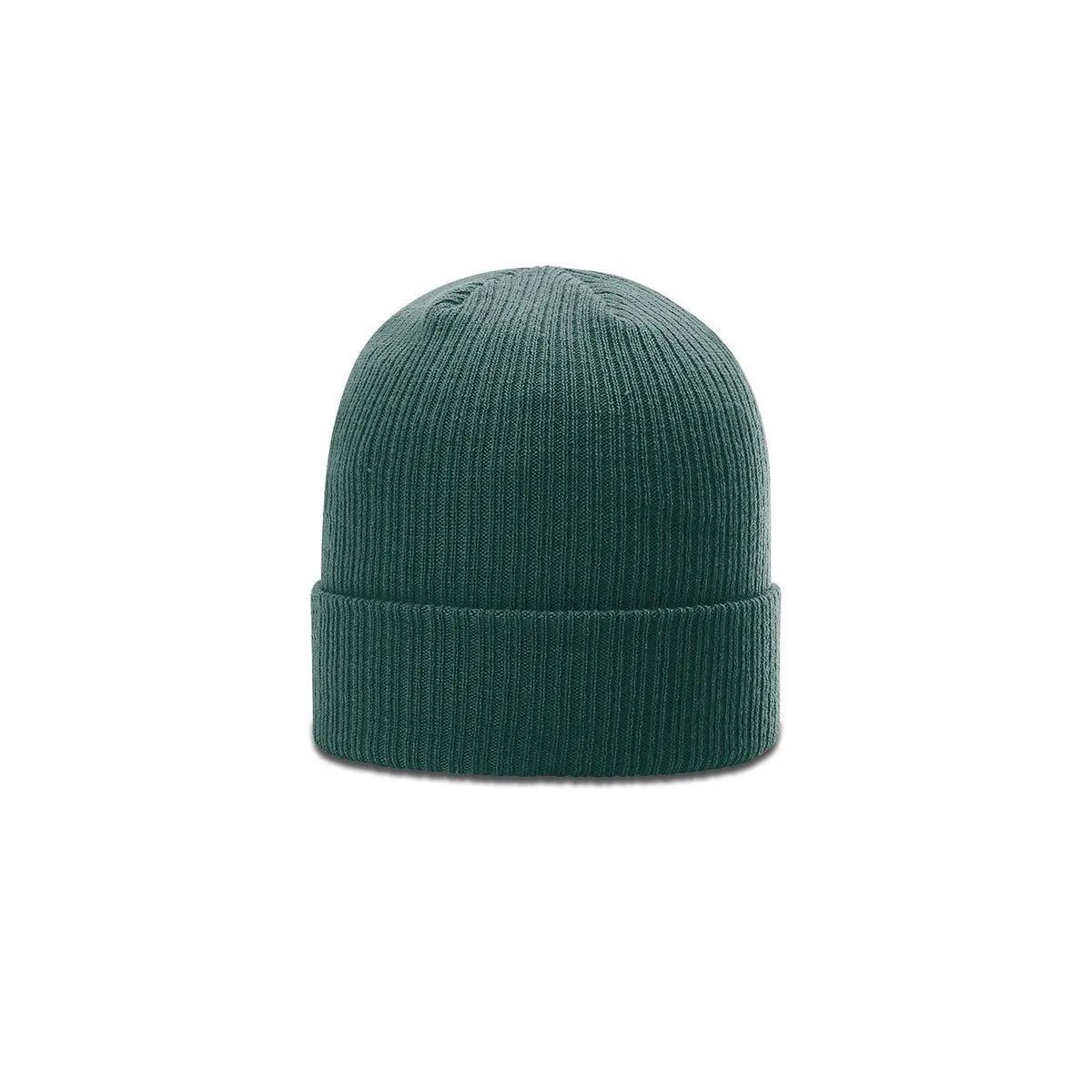 Richardson Dark Green Rib Knit Beanie with Cuff