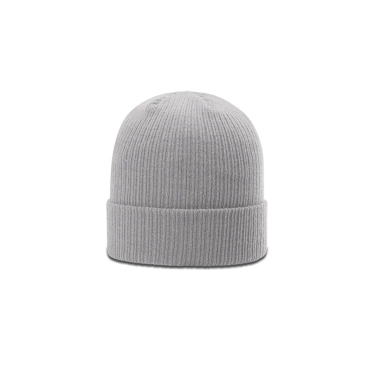 Richardson Grey Rib Knit Beanie with Cuff