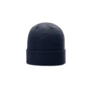Richardson Navy Rib Knit Beanie with Cuff