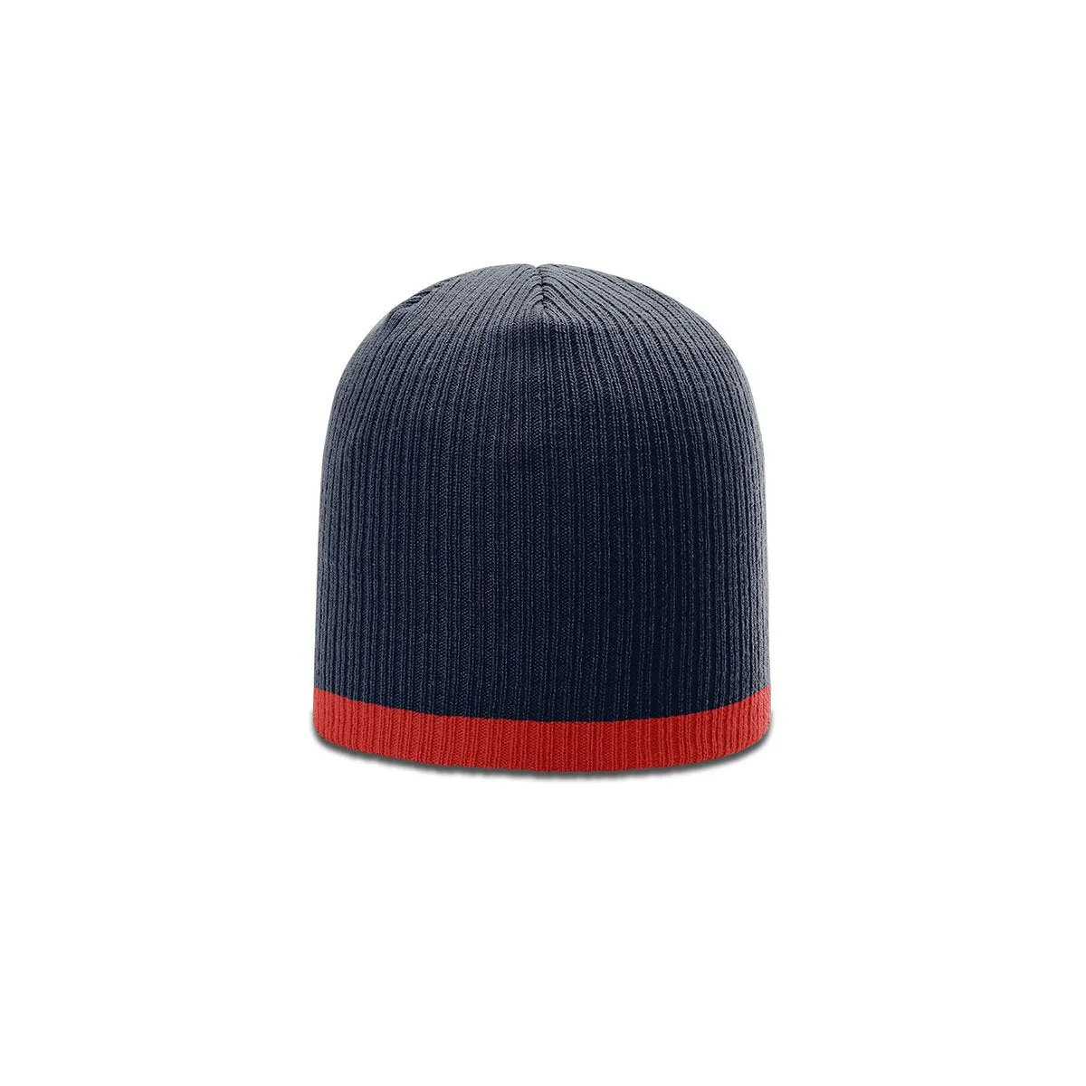 Richardson Navy/Red Rib Knit Beanie