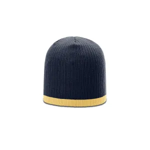 Richardson Navy/Sand Rib Knit Beanie