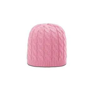 Richardson Pink Cable Knit Beanie