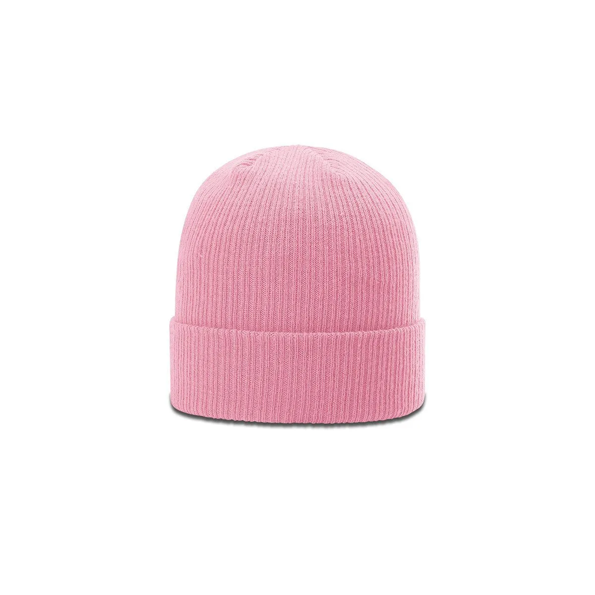 Richardson Pink Rib Knit Beanie with Cuff