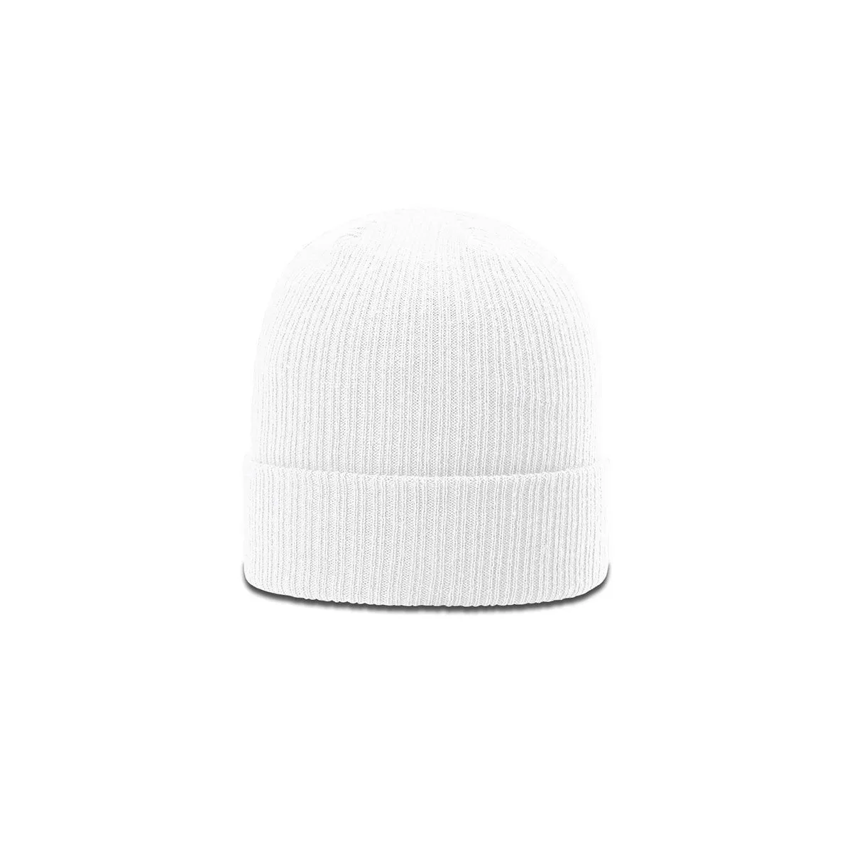 Richardson White Rib Knit Beanie with Cuff