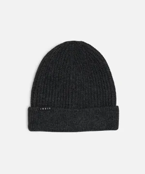 Roll Beanie - Charcoal Marle