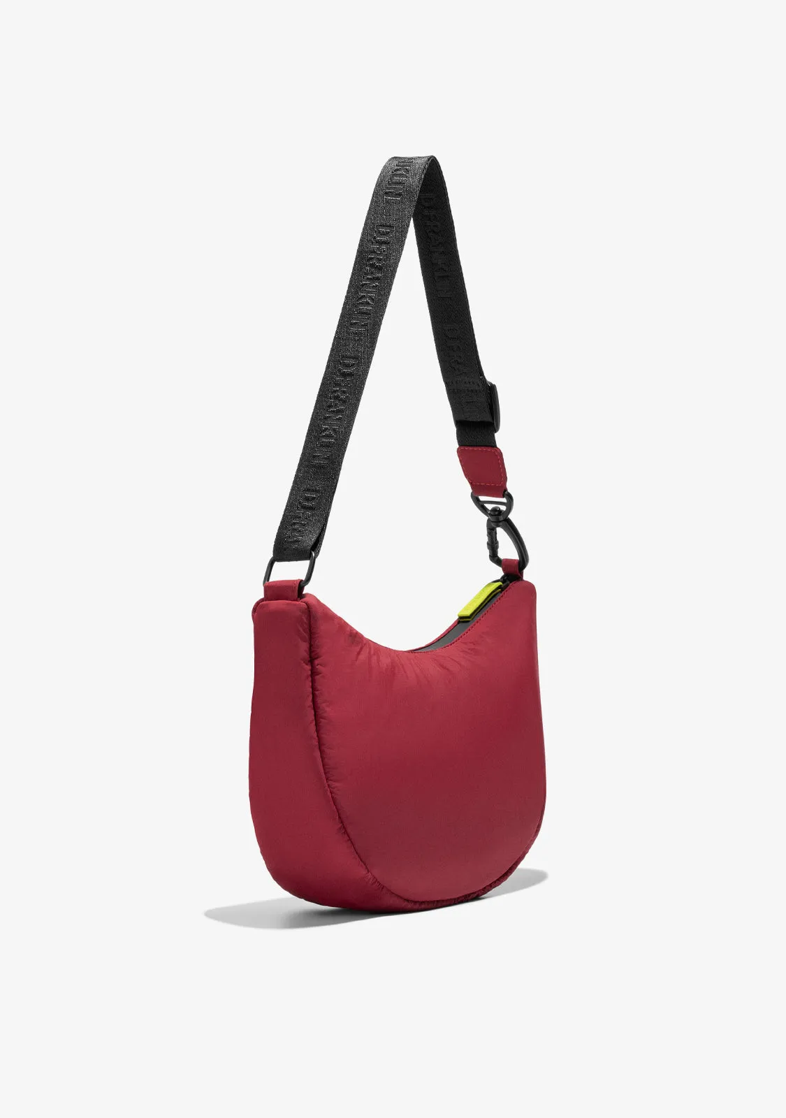 Round Nylon Crossbody Bag Red   Custom Set Lime