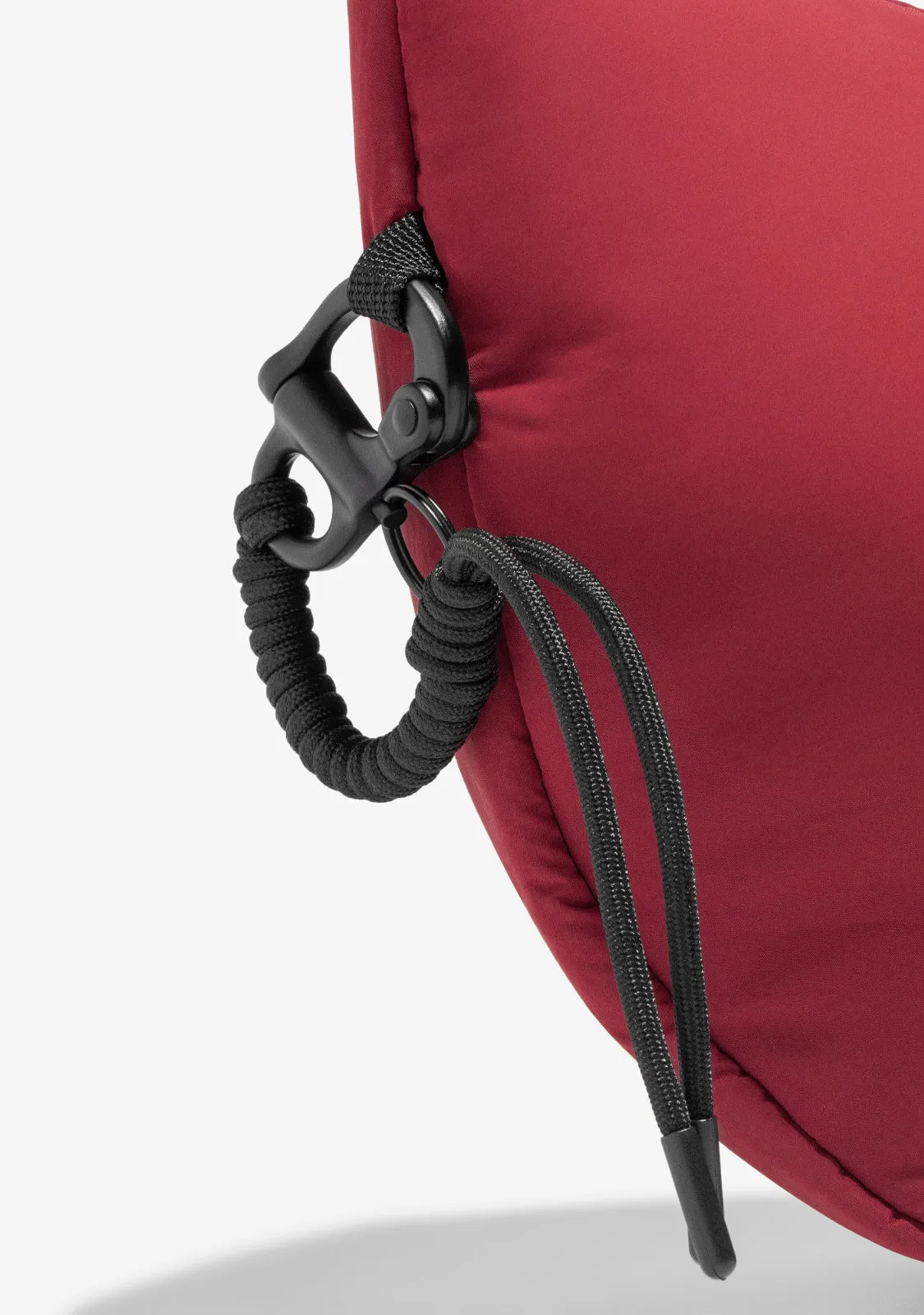 Round Nylon Crossbody Bag Red   Custom Set Lime