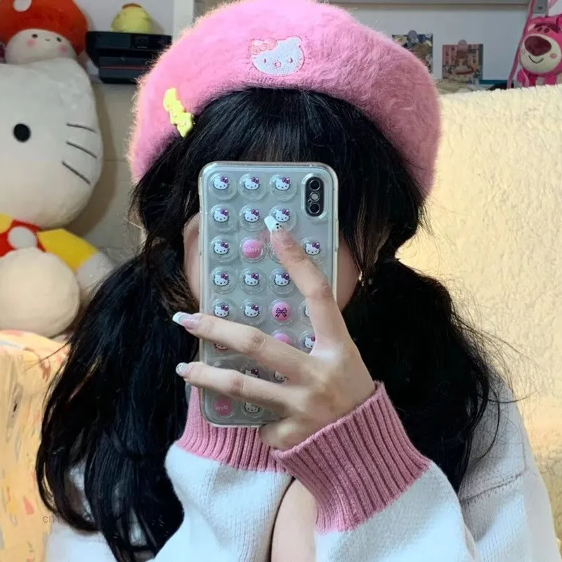 Sanrio Fluffy Beret Hat